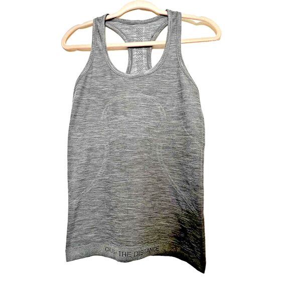 Lululemon Swift Stride Heathered Grey Racerback Tank Top Size 6 - Picture 3 of 14